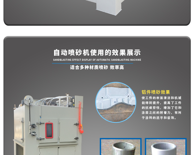 鑫百通牌 1416-12A 間歇轉盤式自動噴砂機