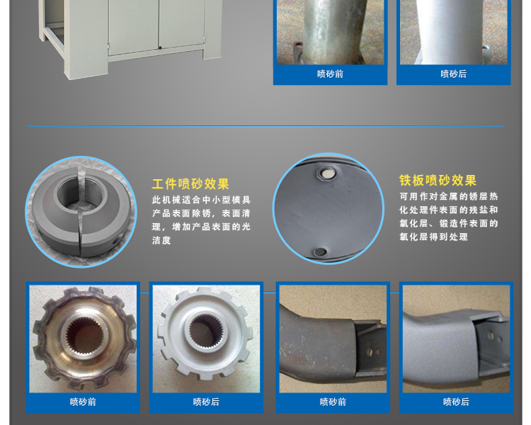 鑫百通牌 1416-12A 間歇轉盤式自動噴砂機